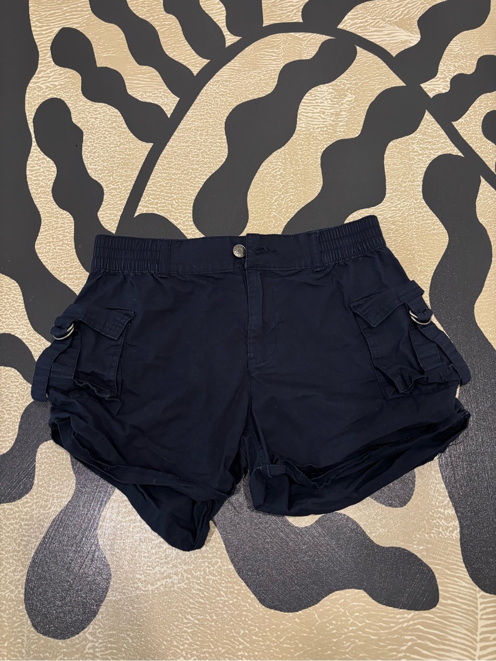 Target Navy Cargo Shorts with Side Pockets